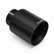 Straight-cut Rostfritt stål Ändrör with a black coating