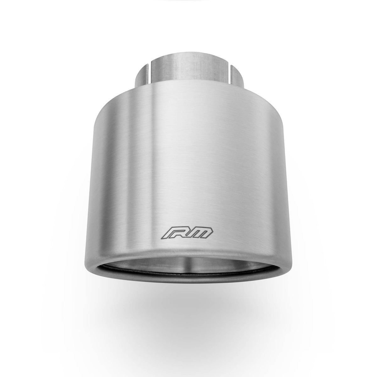 RM Motors oval beveled tip in satin Rostfritt stål