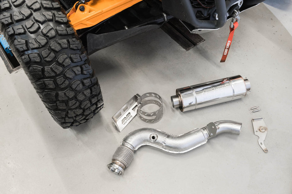 Can Am Maverick X3 Turbo sports exhaust with Ljuddämpare