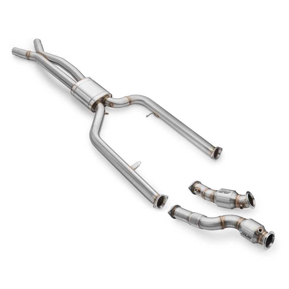 Downpipe set with catalytic converter and midpipe section BMW M3 Competition (G80, G81) S58B, M4 (G82 / G83) 3.0 S58 Corsa Design