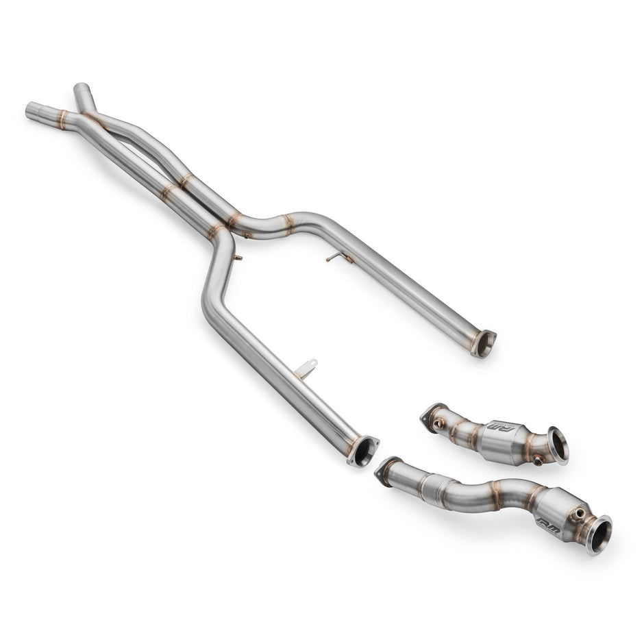 Downpipe set with catalytic converter and midpipe section BMW M3 Competition (G80, G81) S58B, M4 (G82 / G83) 3.0 S58 Corsa Design