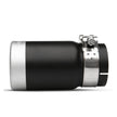 HYBRID Ändrör - straight rounded with diffuser silver Corsa Design
