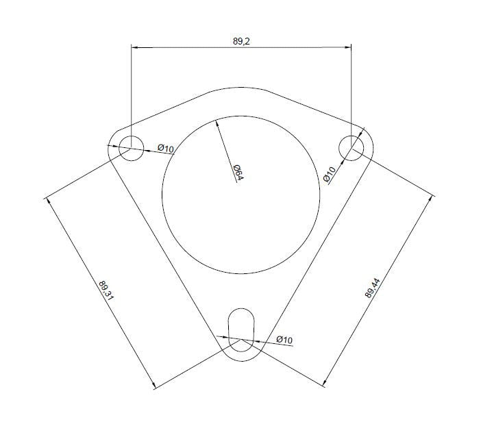 Flansza mocująca AUDI A4, A5 B8 Corsa Design