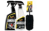 Meguiar's Däck- och fälgpaket fälgrengöring, däckglans och borste