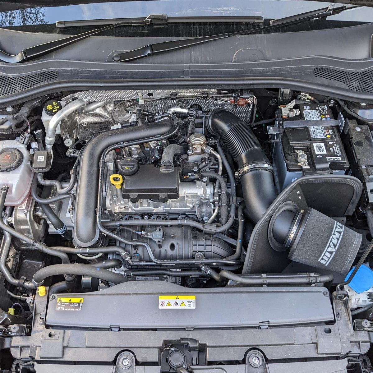 Ramair insugskit Volkswagen Arteon 3H Golf Mk7 Mk8 T-Cross T-Roc Touran Mk2 Tiguan AD Allspace BW Polo AW Passat 3G Caddy Mk4 Mk5 1.0 MPI 1.5 TSI TFSI eTSI (JSK-143-BK)