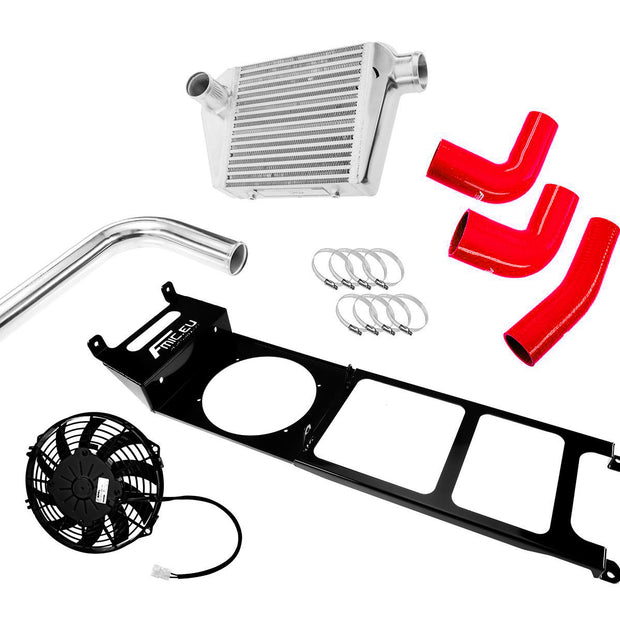 FMIC.EU Intercooler-kit – Nissan Patrol 3.0D M57 Top Mount (Röd)