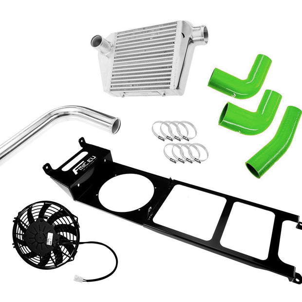FMIC.EU Intercooler-kit – Nissan Patrol 3.0D M57 Top Mount (Grön)