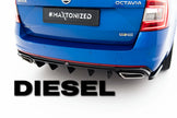 Rear Valance V.2 för Skoda Octavia RS Mk3 / Mk3 Facelift Hatchback / Estate