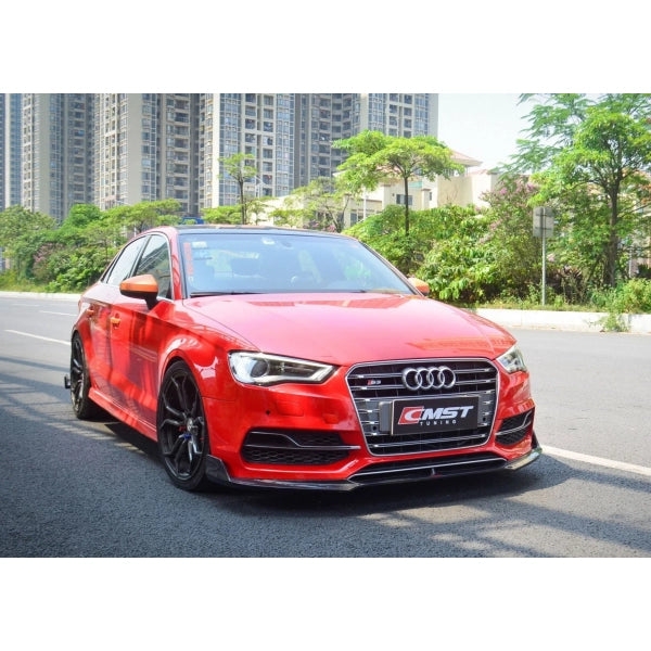 CMST Frontläpp version 2 i blank carbon för Audi A3 / S3 / RS3 8V Sedan 2014–2016 – bild 4