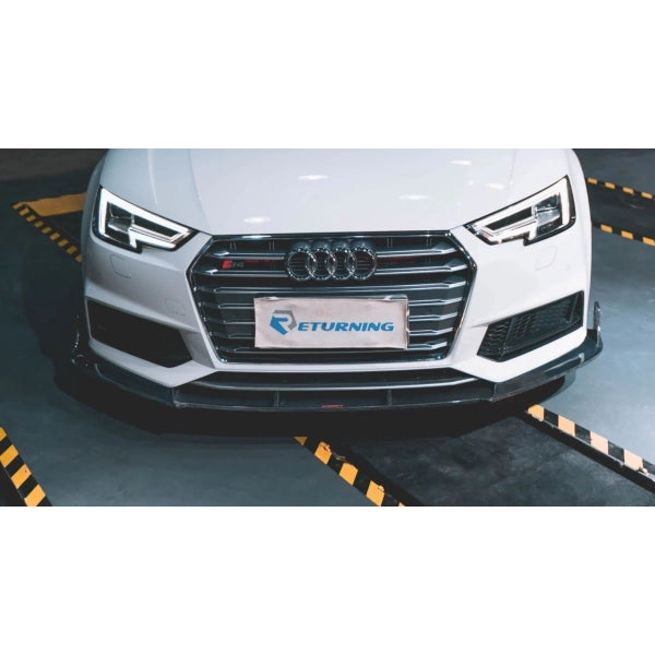 CMST Frontläpp i blank carbon för Audi A4 S line / S4 2017–2024