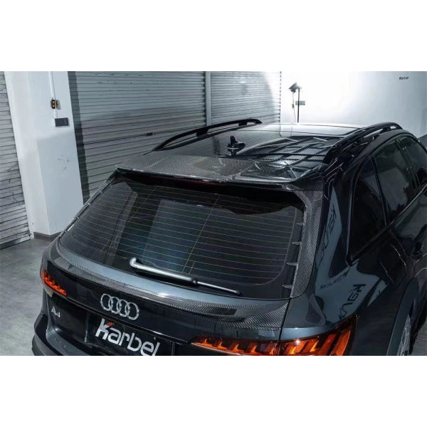 Spoiler till bagageluckan i Dry Carbon Karbel för Audi A4 S line Allroad B9 2017–2019