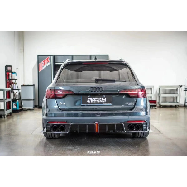 Spoiler till bagageluckan i Dry Carbon Karbel för Audi A4 S line Allroad B9 2017–2019 – bild 10