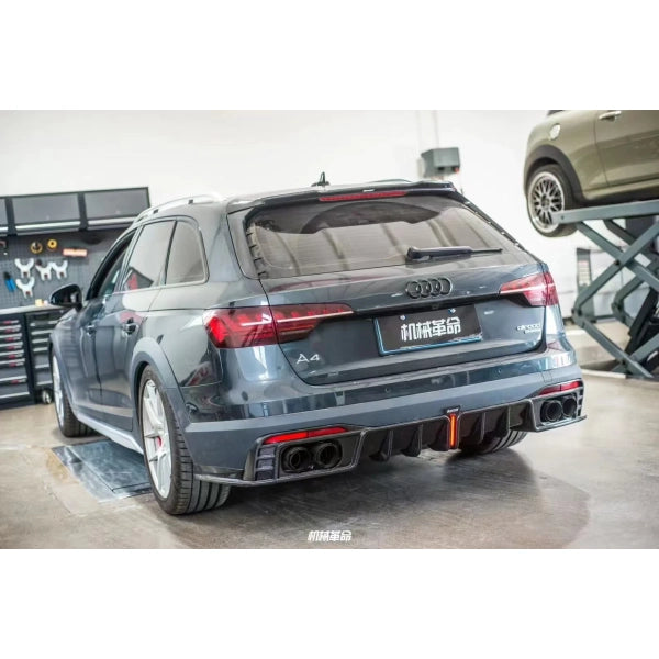Spoiler till bagageluckan i Dry Carbon Karbel för Audi A4 S line Allroad B9 2017–2019