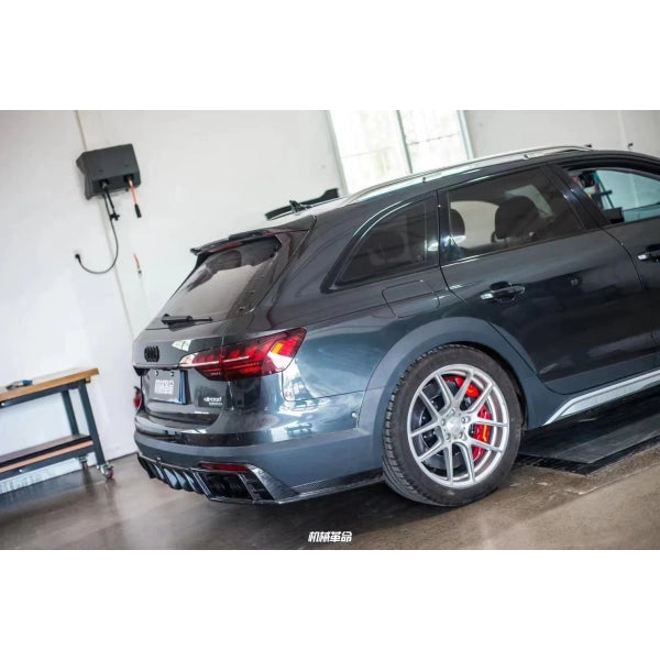 Spoiler till bagageluckan i Dry Carbon Karbel för Audi A4 S line Allroad B9 2017–2019