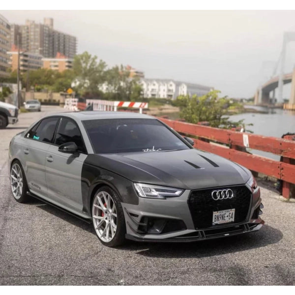Framskärmar i Dry Carbon Karbel för Audi A4 S line / S4 B9 Sedan 2020–2022