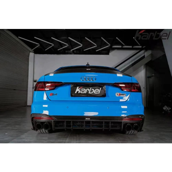 Bakre diffusor i Dry Carbon Karbel för Audi A4 S line / S4 B9 Sedan 2020–2022