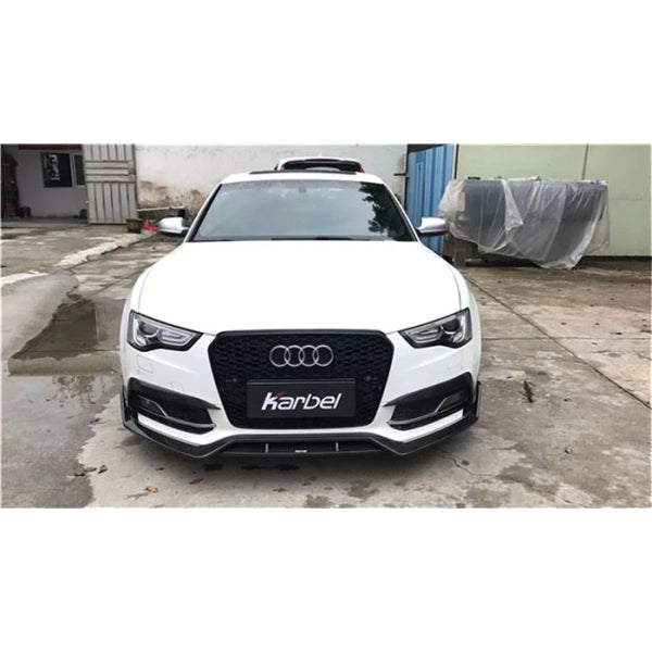 Frontläpp i Dry Carbon Karbel för Audi A5 S line / S5 2012–2016 – bild 5
