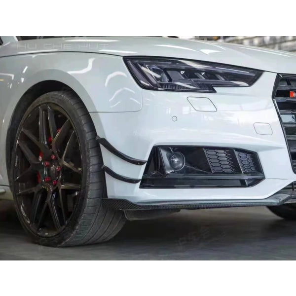 Karbel dekorer till främre stötfångaren i Dry Carbon för Audi RS4 B9.5 2020–2022 – bild 2