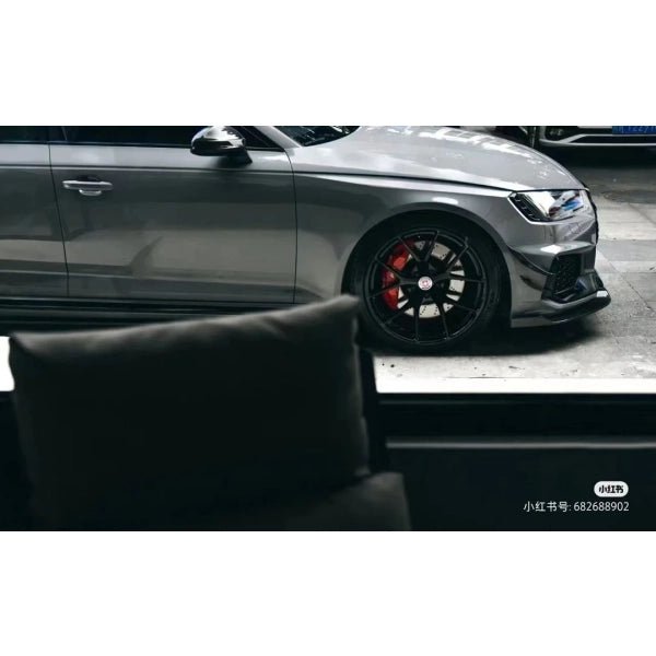 Karbel sidokjolar i Dry Carbon (pre-preg) för Audi RS4 B9 2017–2019 variant 2 – bild 4