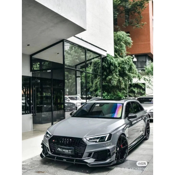 Karbel sidokjolar i Dry Carbon (pre-preg) för Audi RS4 B9 2017–2019 variant 2 – bild 5