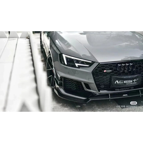 Karbel sidokjolar i Dry Carbon (pre-preg) för Audi RS4 B9 2017–2019 variant 2 – bild 6