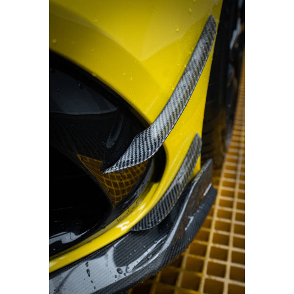 Canards till främre stötfångare i Dry Carbon för Mercedes-AMG CLA45/CLA45 S