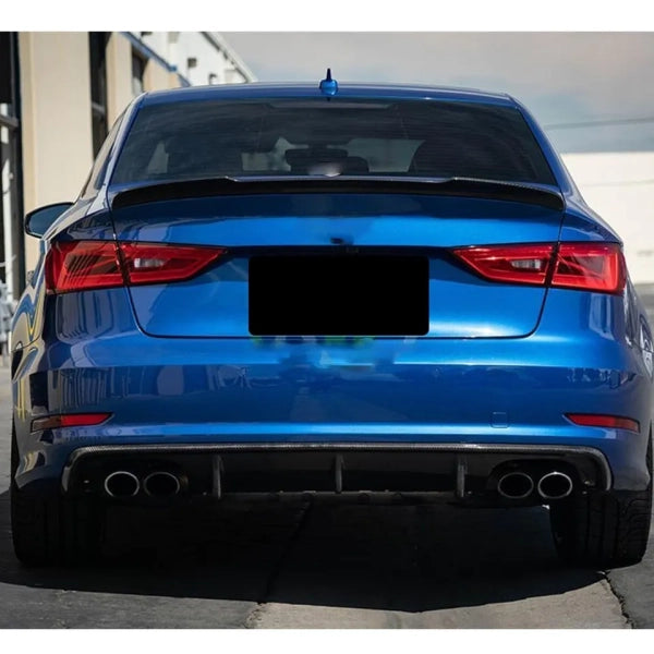 Bakre diffusor i carbon för Audi A3 8V utan S line – variant 1