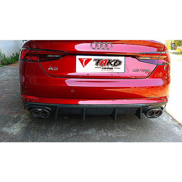 TAKD bakre diffusor i dry pre-preg carbon för Audi A5 / S5 F5 2017–2019