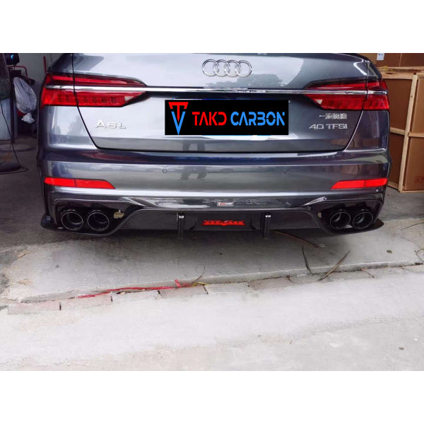 Bakre diffusor i dry pre-preg carbon för Audi A6 / S6 C8 2020–2023 – bild 2