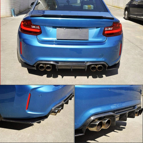 Bakre diffusor MTC-stil i carbon för BMW M2 F87 & M2 Competition