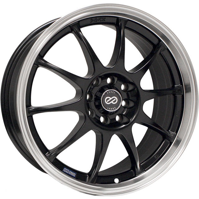 Enkei J10 15x6.5 ET38 4x100/4x108 Fälg i Svart/Polerad