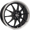 Enkei J10 15x6.5 ET38 4x100/4x108 Fälg i Svart/Polerad