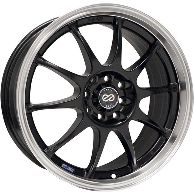 Enkei J10 18x7.5 ET38 5x100/114 – Fälg i Svart/Polerad