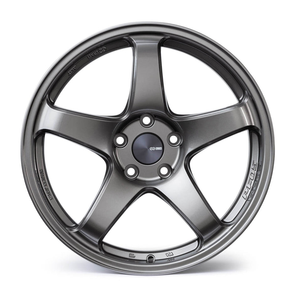 Enkei PF05 17x8 ET35 5x114.3 Fälg i Mörk Silver – bild 2