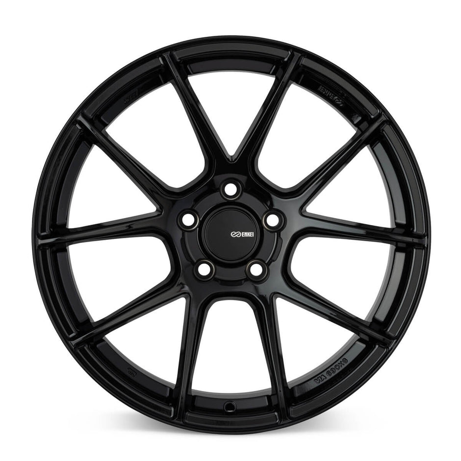 Enkei TS-V 18x8 ET45 5x100 Fälg i Blanksvart – bild 2
