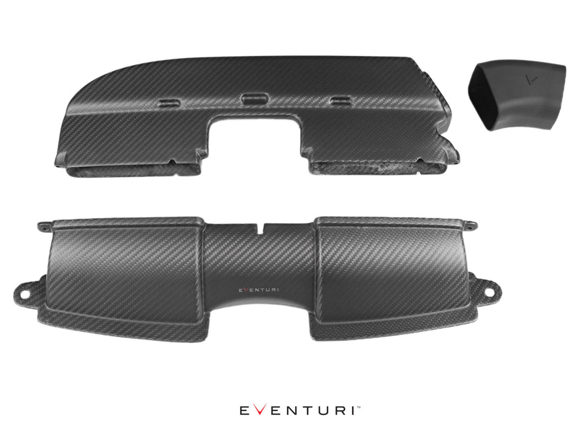 Eventuri luftboxkanaler i kolfiber BMW M3 E9X – matt
