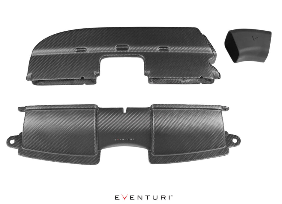 Eventuri luftboxkanaler i kolfiber BMW M3 E9X matt
