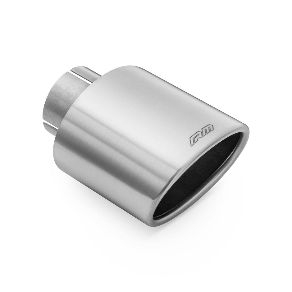 RM Motors oval beveled tip in satin Rostfritt stål