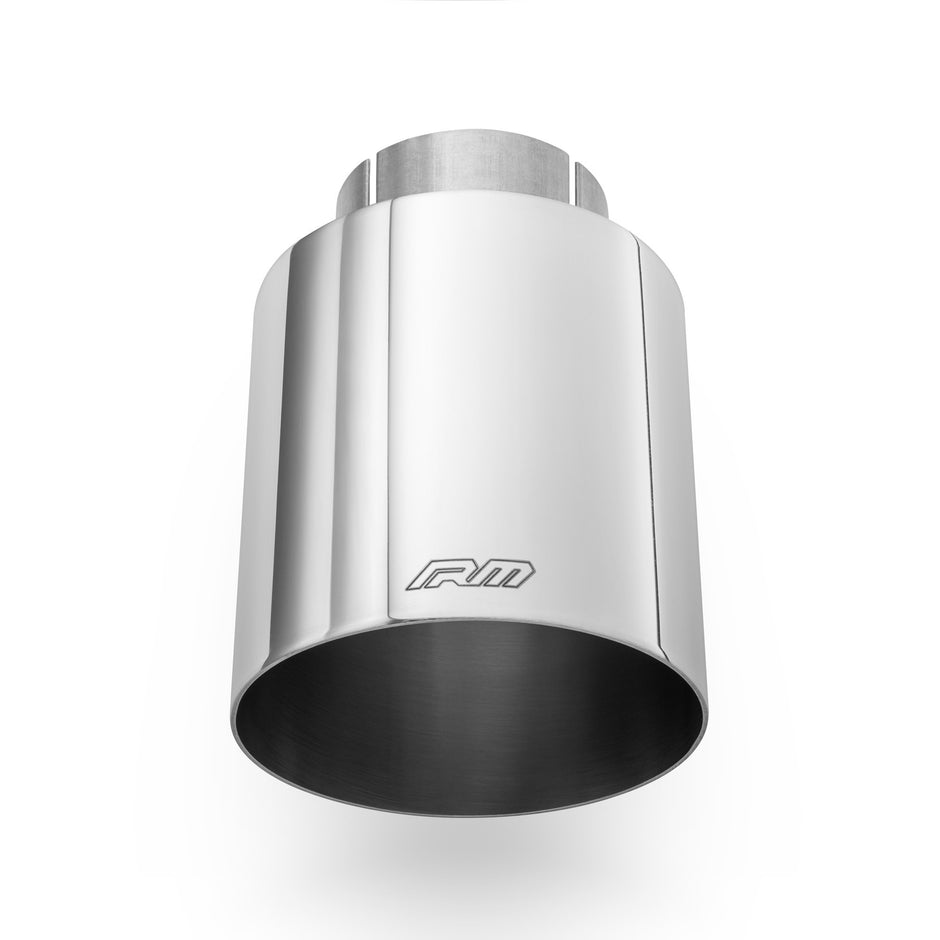 RM Motors polished Rostfritt stål straight tip KPCP
