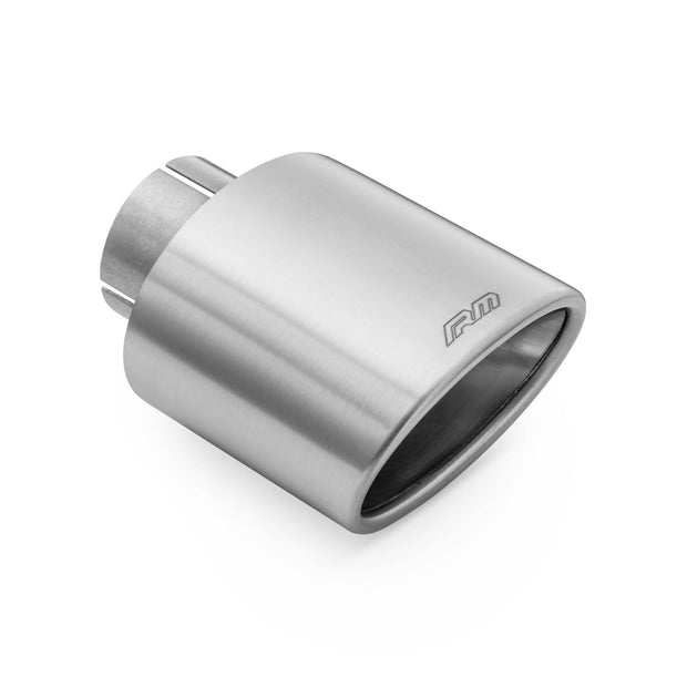RM Motors oval beveled tip in satin Rostfritt stål