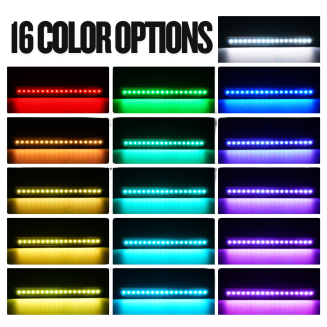 LED Bakre stötfångare Sidomarkeringsljus – RGB – Ford Mustang 2015-2023 – bild 2