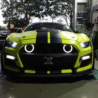 LED Halo-belysning for the GT500-styled Frontstötfångare – Set – Ford Mustang 2015-2023 – bild 4