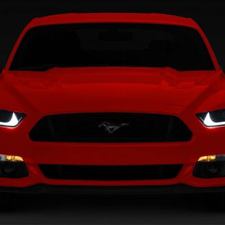 MP Concepts Monster LED Strålkastare; Black Housing; Clear Lens – Ford Mustang 2015-2017 – bild 4