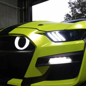 LED Halo-belysning for the GT500-styled Frontstötfångare – Set – Ford Mustang 2015-2023 – bild 5