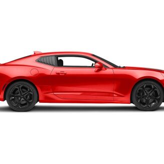 Sidorutepersienner V2-stil blanksvart – Chevrolet Camaro 2016-2023