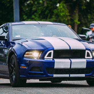 Övre grill – RTR LED Style – Ford Mustang 2013-2014 GT, V6 – bild 3