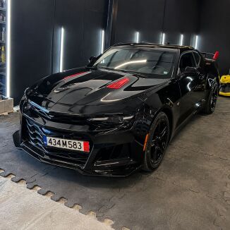 Frontstötfångare ZL1-stil blanksvart – Chevrolet Camaro 2019-2023