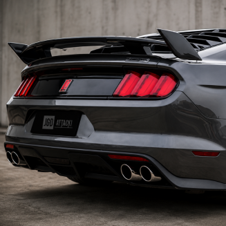 Bakvinge – GT F35 style – Gloss Black – Ford Mustang 2015-2023 FASTBACK – bild 5