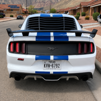 Bakvinge – GT F35 style – Gloss Black – Ford Mustang 2015-2023 FASTBACK – bild 7