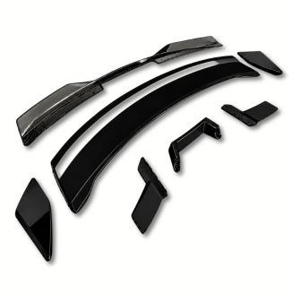 Bakvinge Performance w/Gurney Flap-list – Gloss Black – Dark Horse Style – Ford Mustang 2024-2026 – bild 4